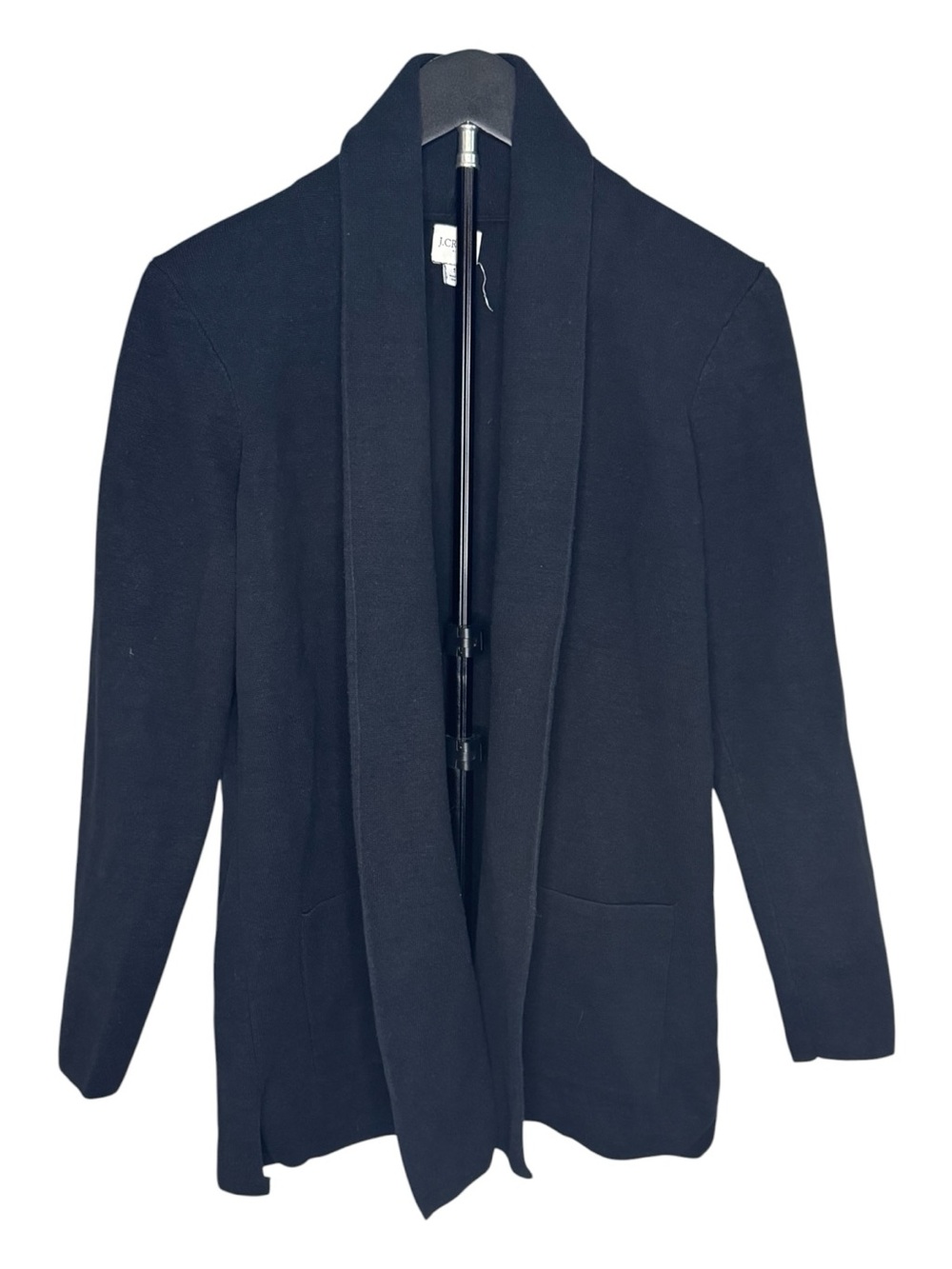 J. Crew Black Shawl-Collar Open Front Sweater Blazer